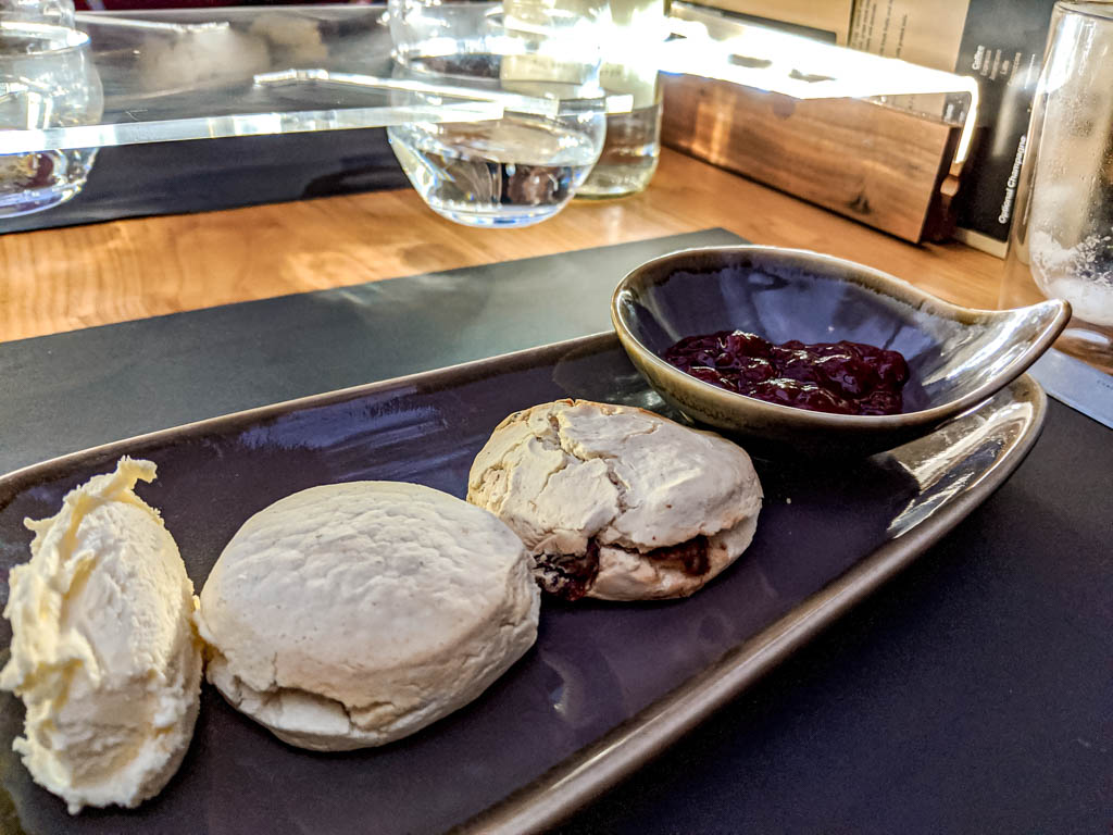 Scones were the last course of our Afternoon Tea Bus London experience