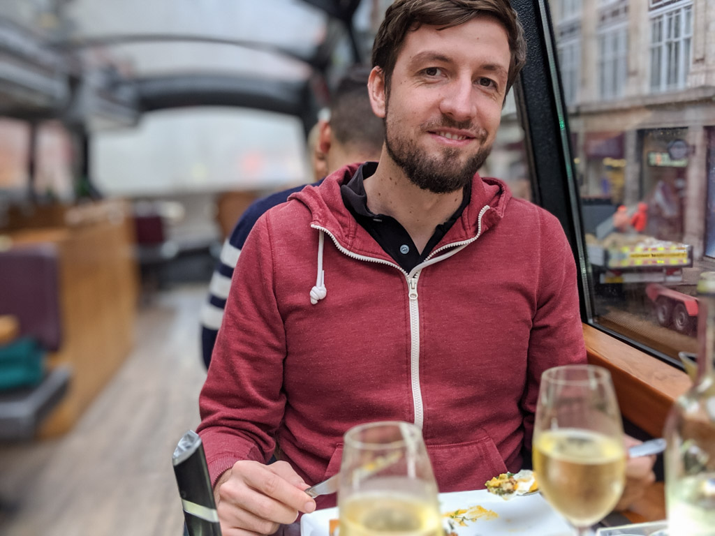 Markus onboard of Bustronome London