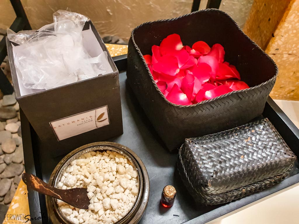 DIY Flower Bath Material at Kayumanis Sanur Private Villa & Spa