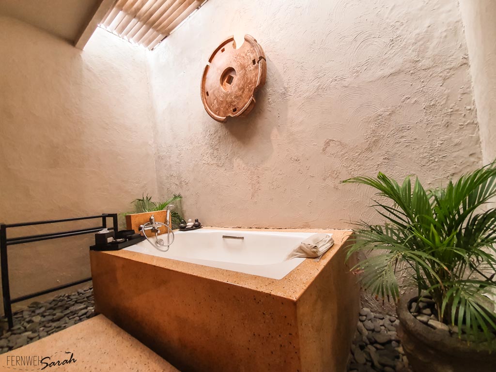 Open plan bathtub at Kayumanis Sanur Private Villa & Spa