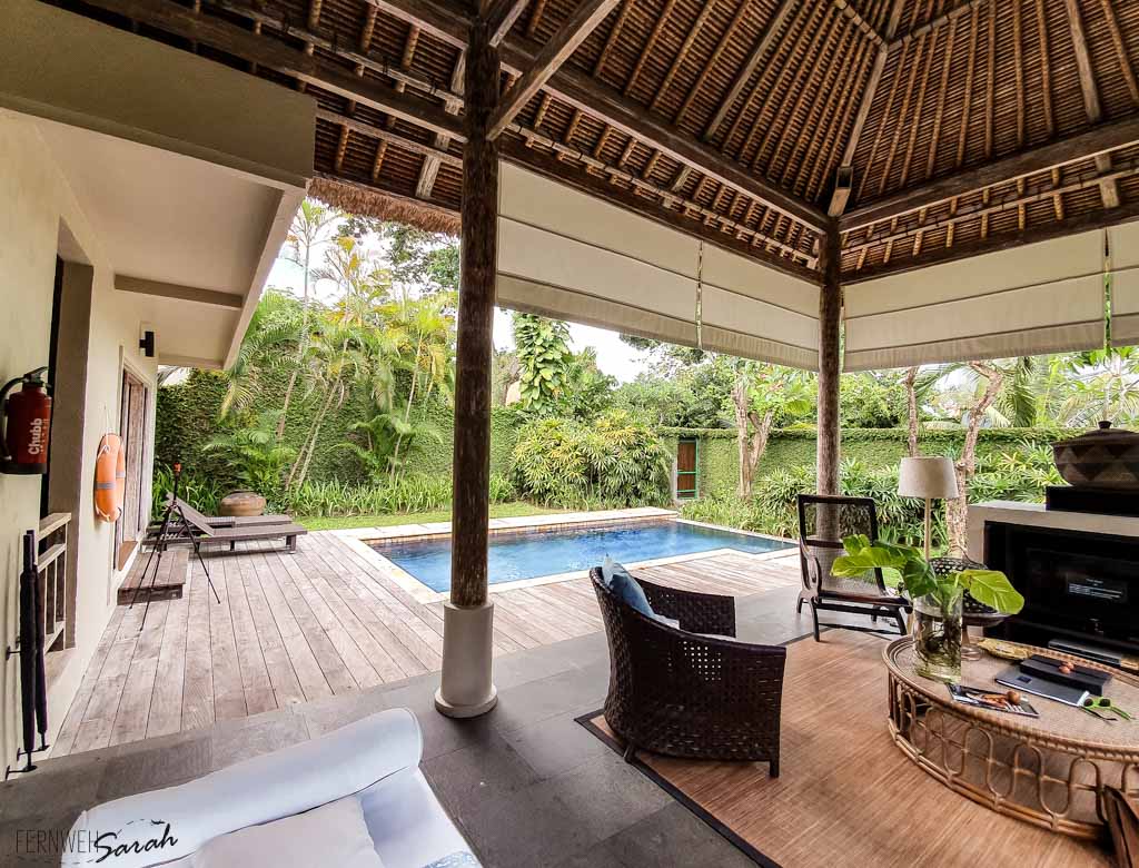 Open air living area at Kayumanis Sanur Private Villa & Spa