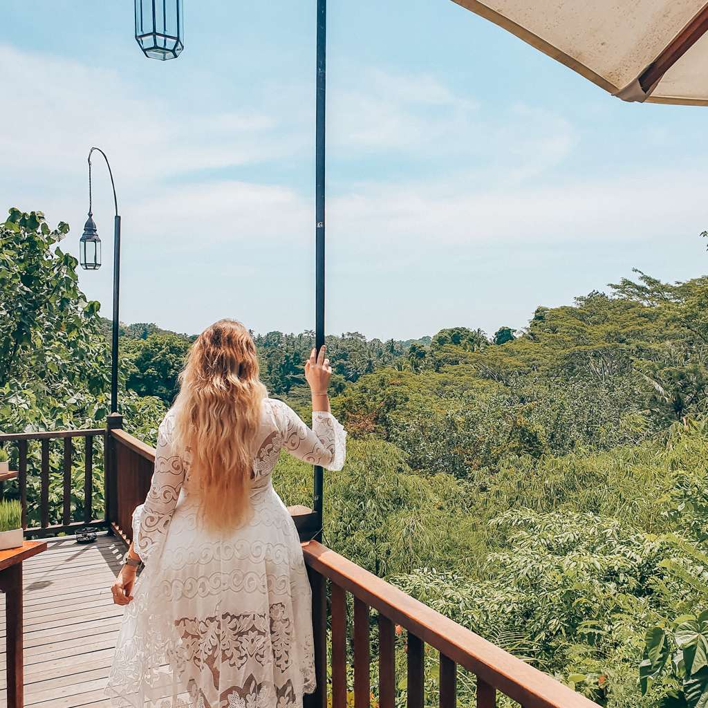 Fernwehsarah at Restaurant of Kayumanis Ubud Private Villa & Spa- an Ubud private pool villa in Bali