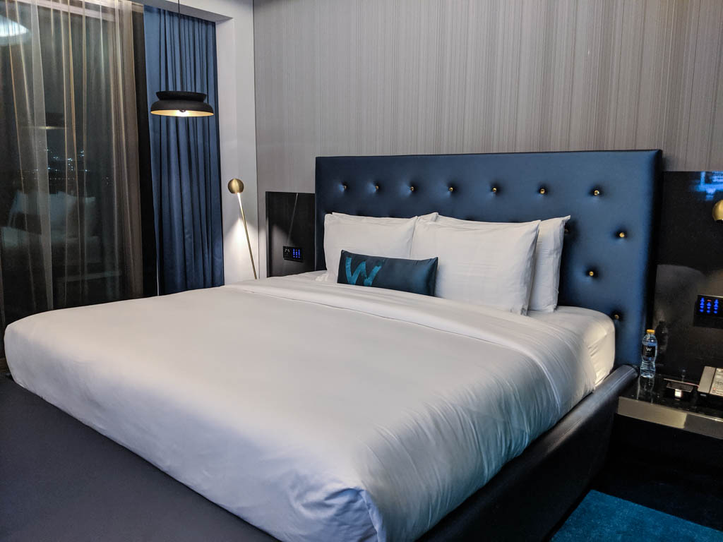 Bedroom in W Suite at W Hotel Dubai Palm Jumeirah
