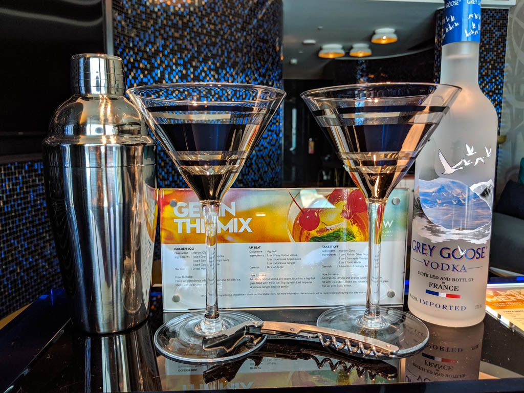 Drinks equipement in W Suite