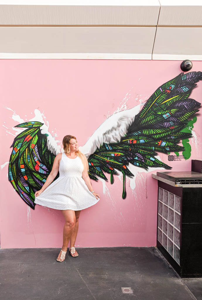Angel Wings on the Rooftop of W Hotel Dubai at SoBe Bar