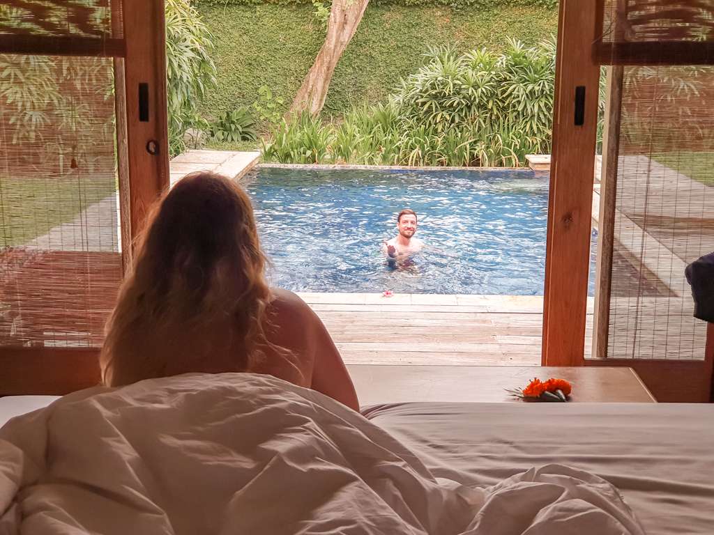 View from the bedroom of Kayumanis Sanur Private Villa & Spa