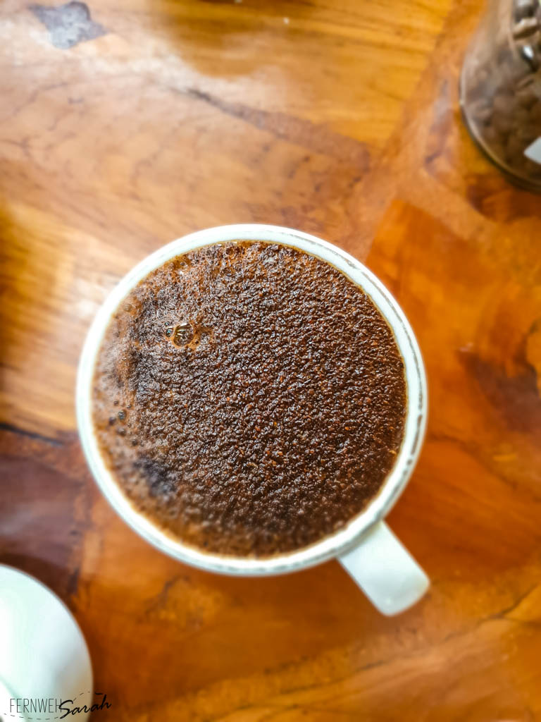 Coffee cup at Munduk Moding Plantation