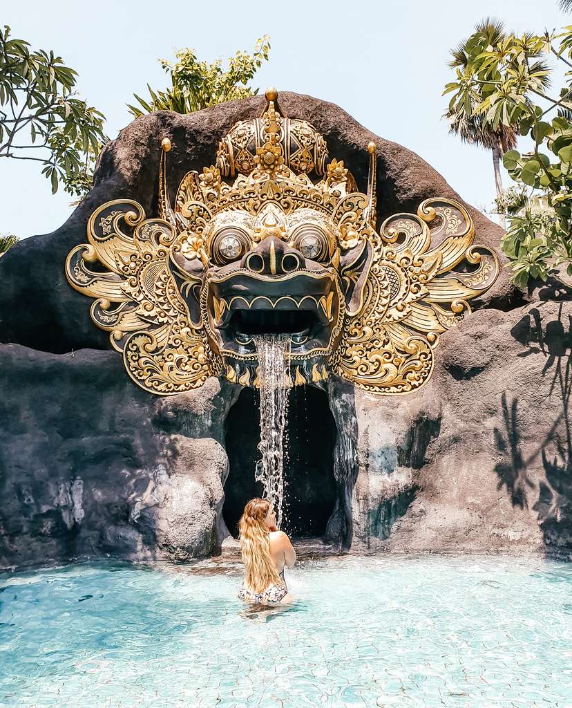 Lagoon Pool Waterfall at Padma Resort Legian