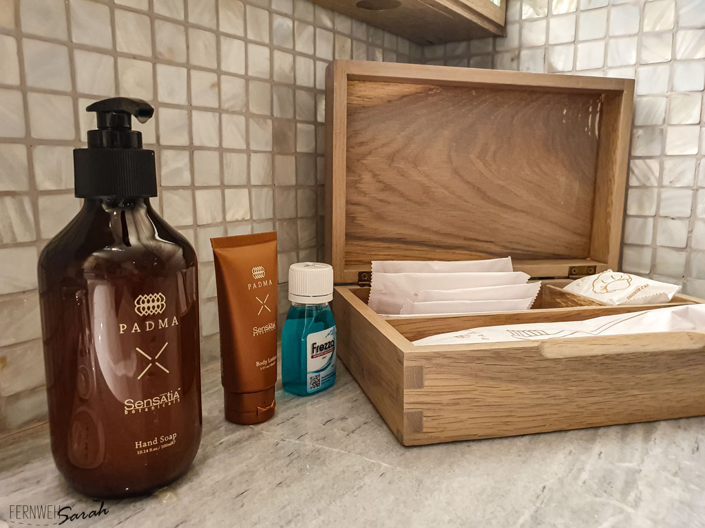 Bathroom Amenities at Padma Resort Legian