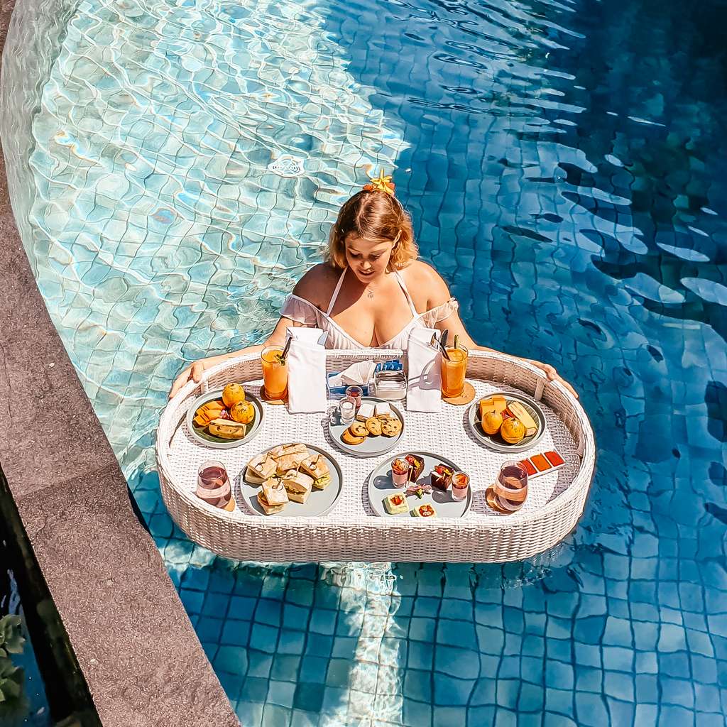 Floating Afternoon Tea at Padma Resort Ubud