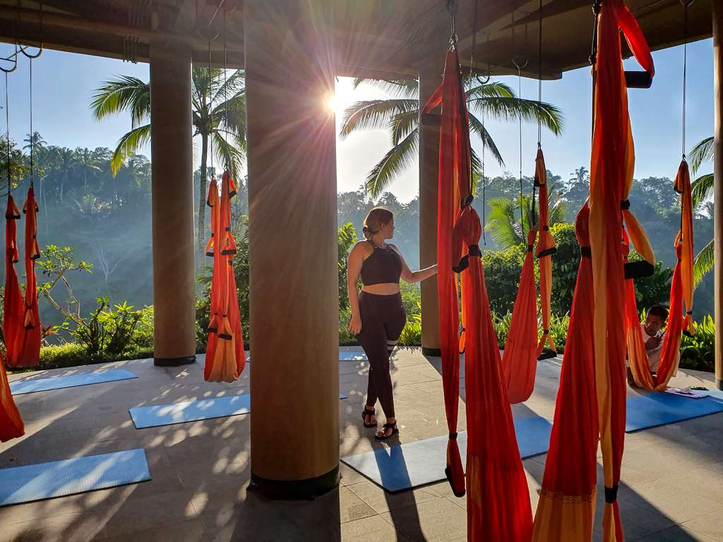 Aerial Yoga Room at Padma Resort Ubud