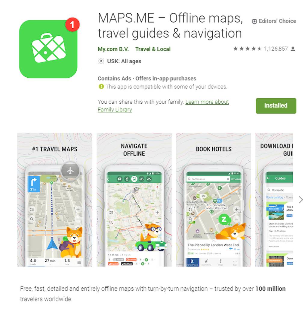 China Travel Tips for App: Maps.Me