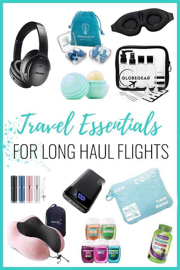 Travel essentials for long haul flights