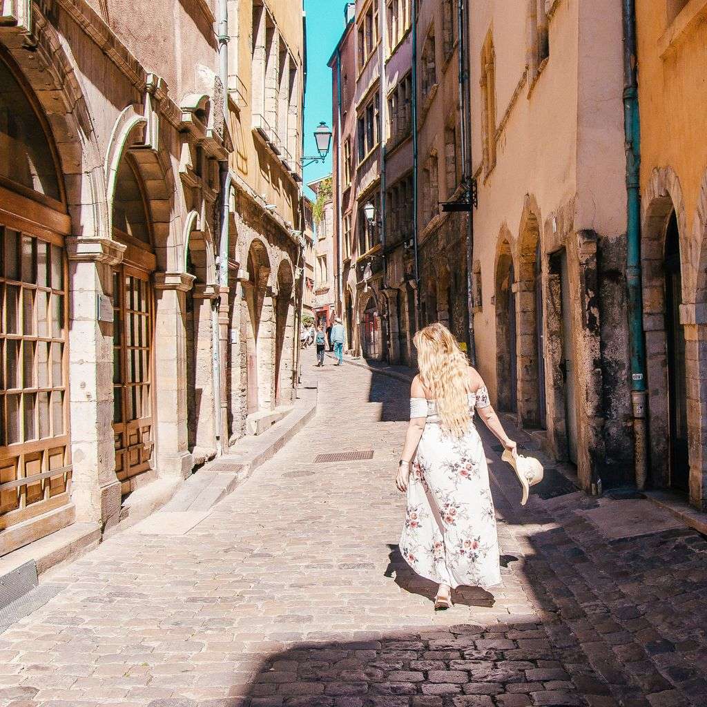 Fernwehsarah in Vieux Lyon - Most Instagrammable Places in Lyon