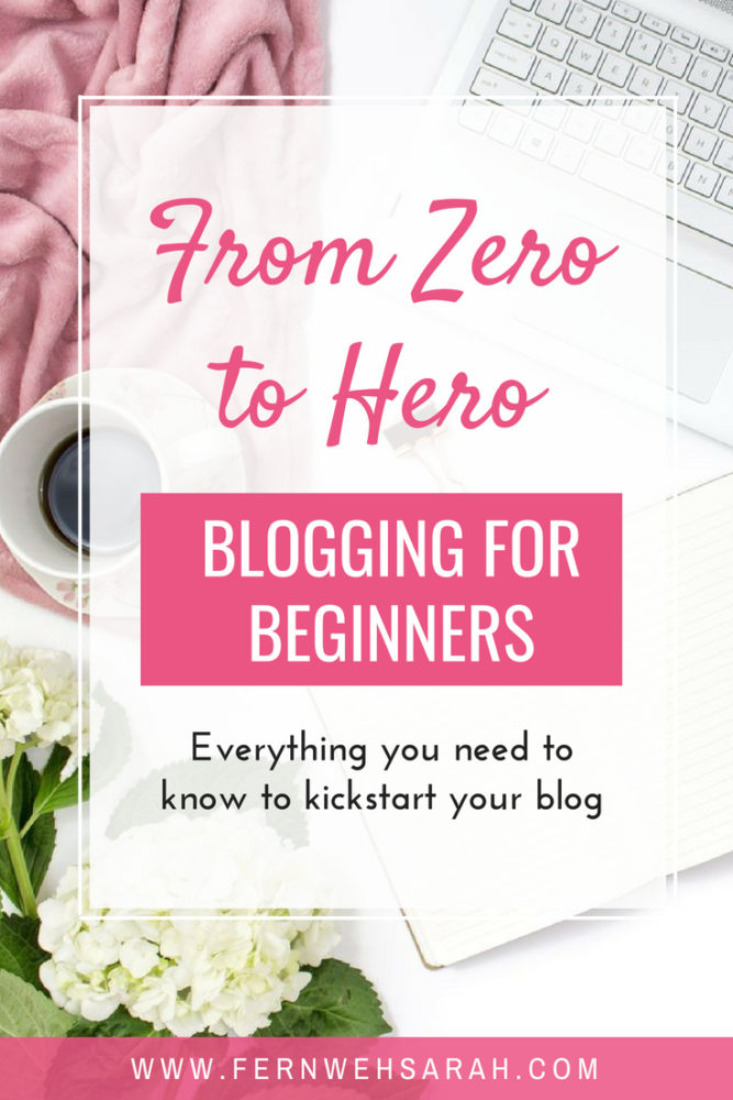 Pin for Blog article - How to start a blog in 10 simple steps - Blogging for Beginners