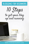 Pin for Blog article - How to start a blog in 10 simple steps - Blogging for Beginners